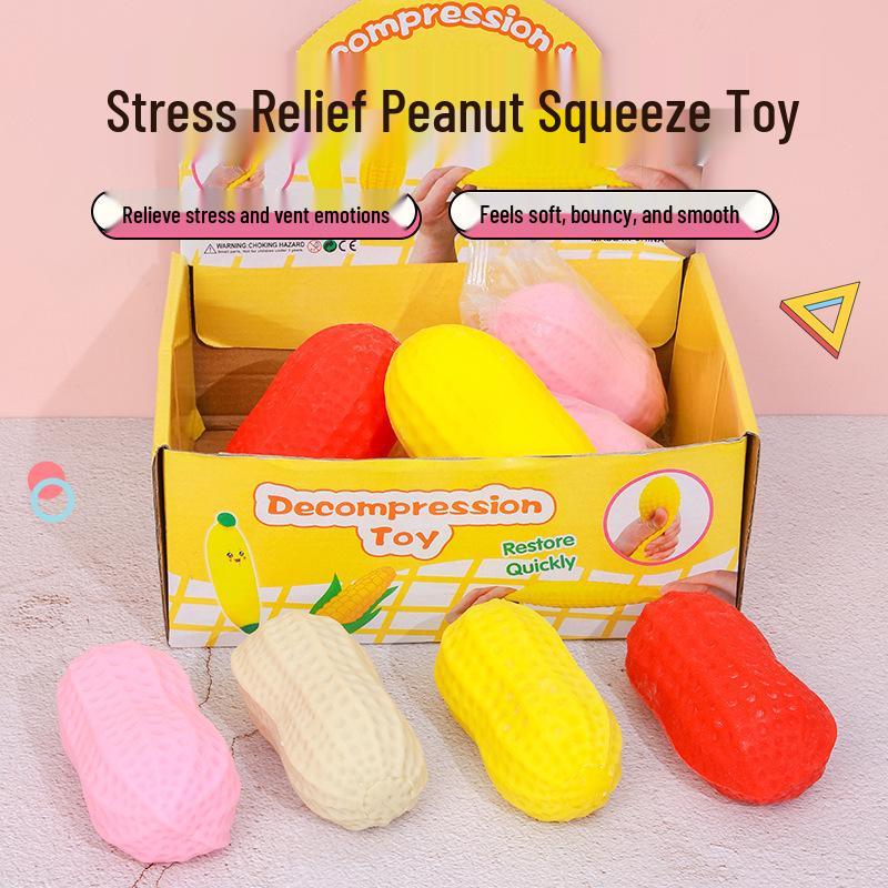 

Large Soft Glutinous Peanut Squeeze Toy - Slow Rebound Stress Reliever