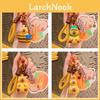 Cartoon Capybara Hanging Ornament Lovely Couple Keyring For Car And Bag