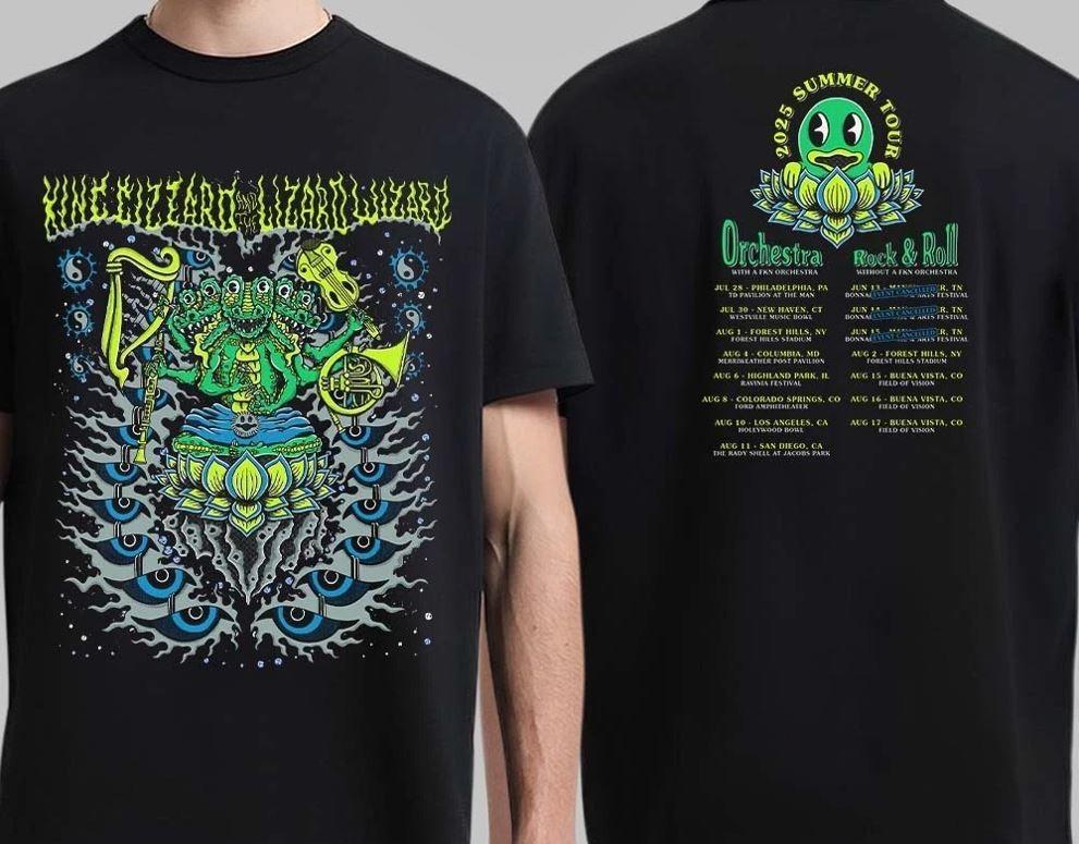 

King Gizzard And The Lizard Wizard 2025 Summer Tour Orchestra T-Shirt S