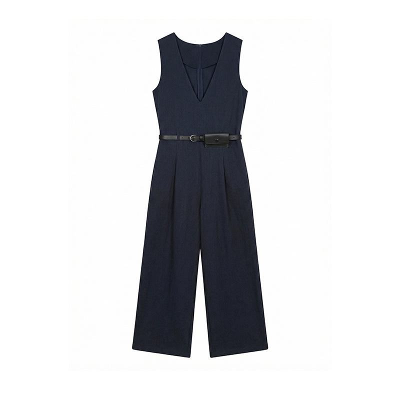 

The Mind Tencel Cotton Sleeveless Wide-Leg Jumpsuit - Spring 2026 Collection (T6275C) Medium