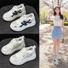 Thick-soled Heightening Little White Shoes Women's 2025 Summer New Casual Fashion Versatile Explosive Version Hollow, Light and Breathable Women's