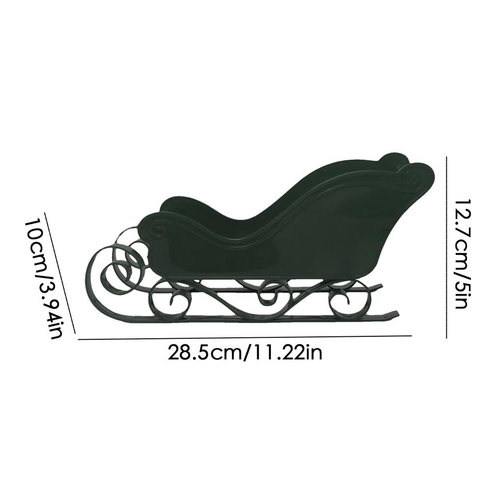 Home Christmas Sleigh Decor Party Theme Decoration Santa Sleigh Decoration Sleigh Sculpture Winter Decor Hanging toy gifts