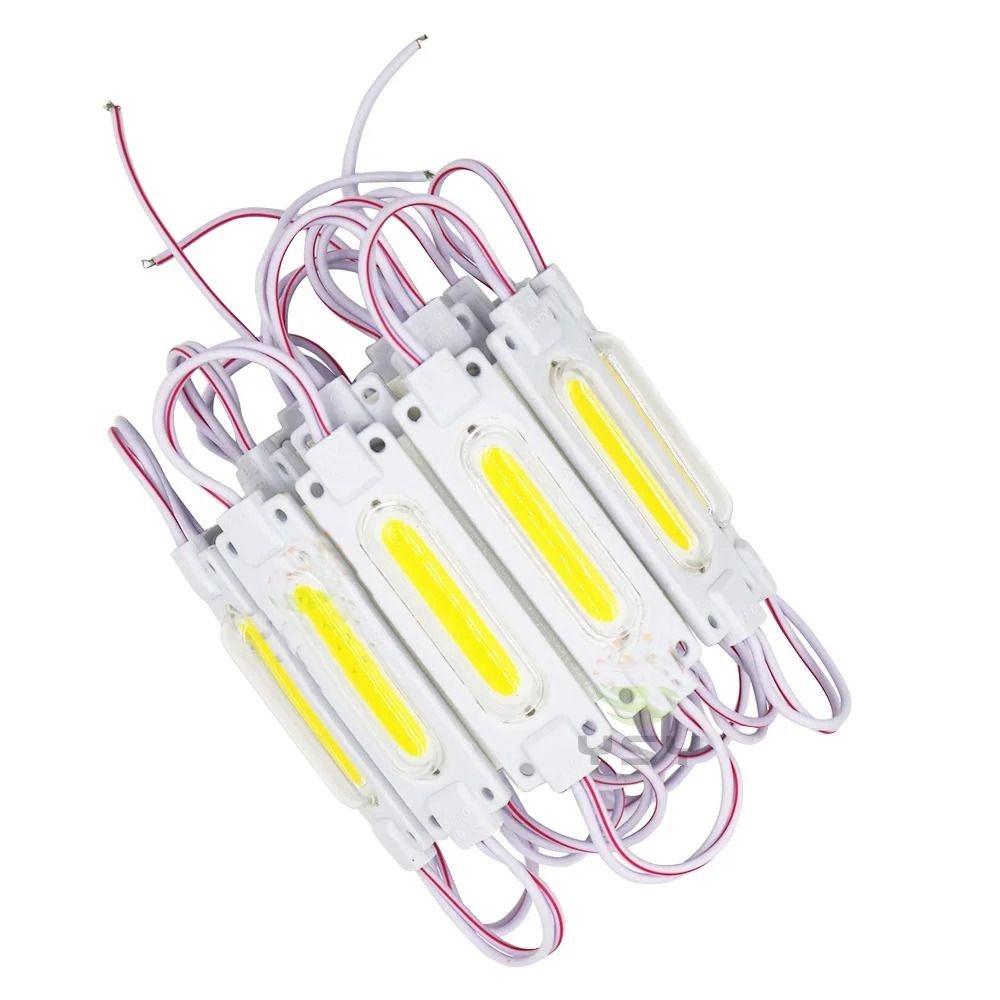 

10pcs/lot Waterproof COB LED Module 12V White Red Green Blue Yellow Pink Backlight Modules Super Bright LED Back Light білий