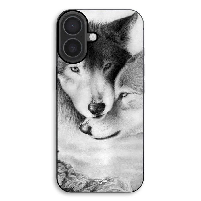 Coque de téléphone - MANIACASE - iPhone 17 - Silicone TPU - Souple - Animal noir et blanc