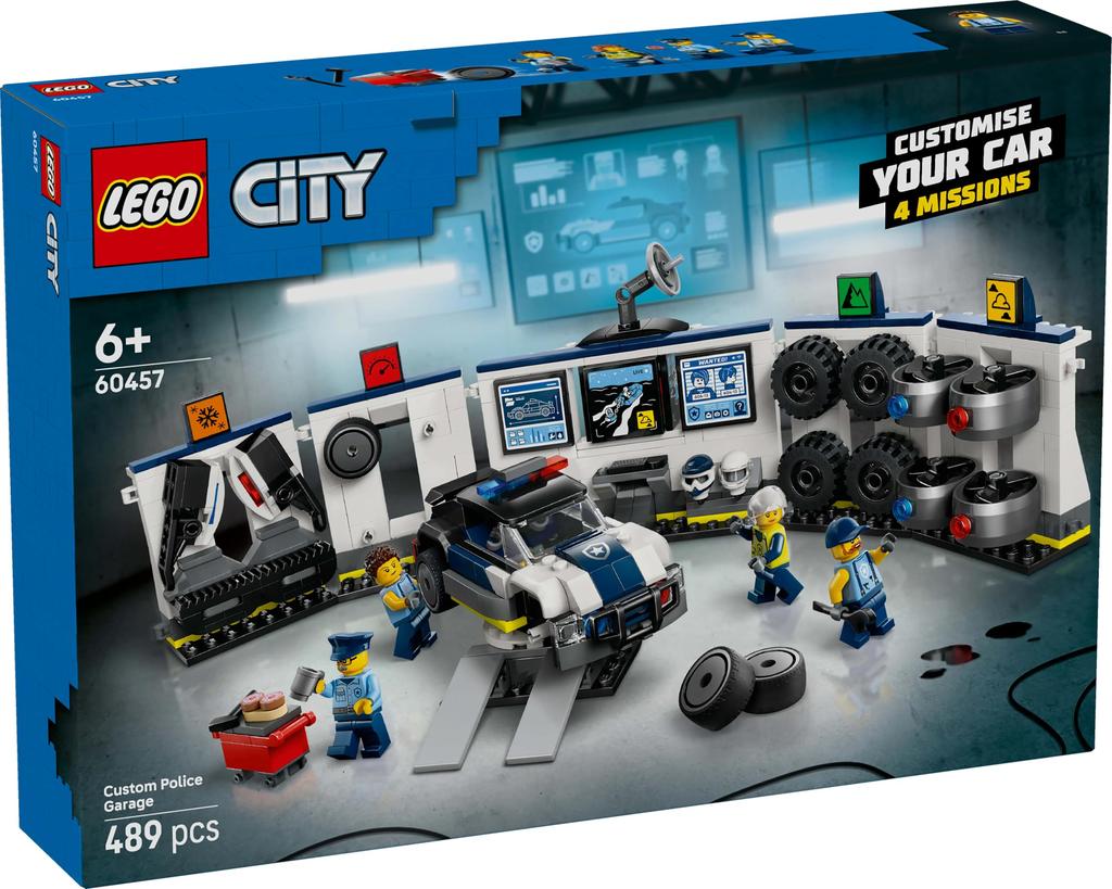 LEGO City Police Car Custom Shop 60457, Toy Blocks, Boys and Girls, Ages 6 and Up, Domestically Distributed