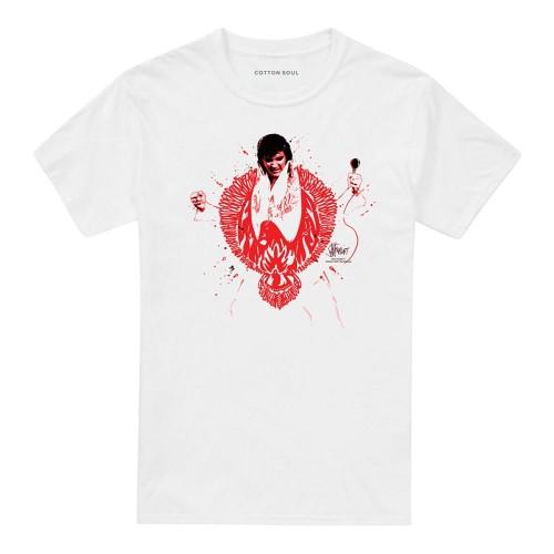 Elvis Presley Unisex Adult Red Pheonix T-Shirt