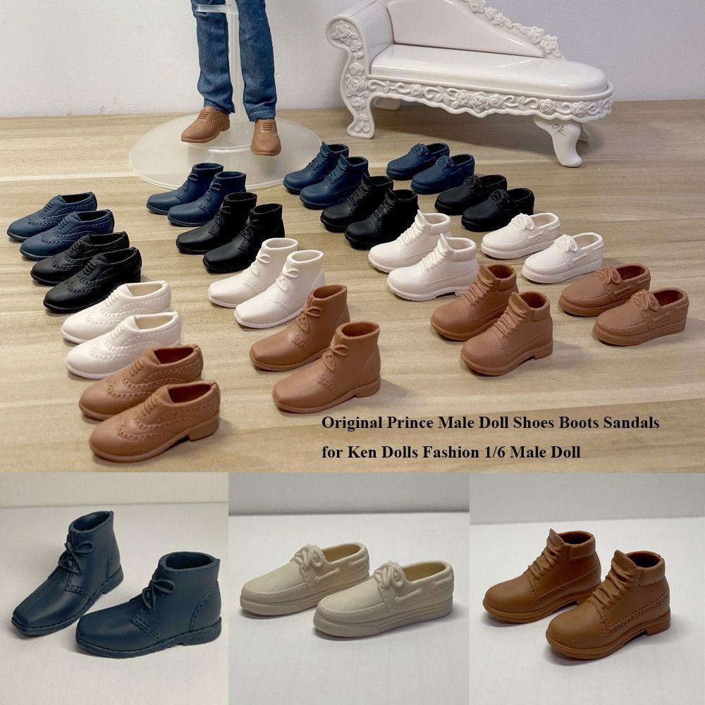 Multistyles Prince Male Doll Shoes Plastic DIY Dressing Accessories for Ken Dolls for 1/6 Male Doll