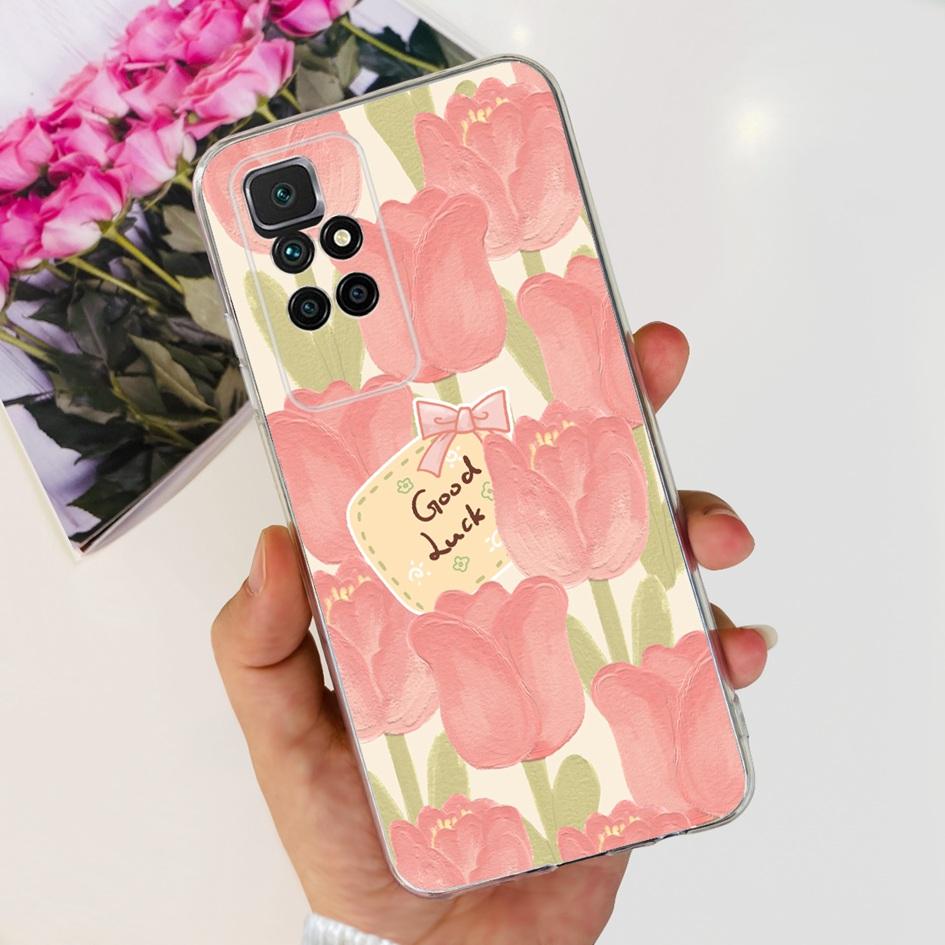 For Xiaomi Redmi 10 Case Fashion Butterfly Clear Silicone Soft TPU Protective Cover For Xiaomi Redmi 10 Prime 2022 Redmi10 Coque