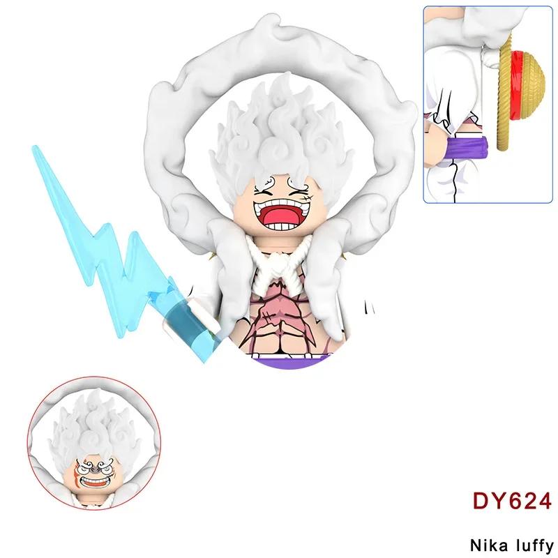 Siste versjon Byggeklosser Japan Anime Klosser Dukker Mini Action Leketøysfigurer Monteringsklosser Barnegaver