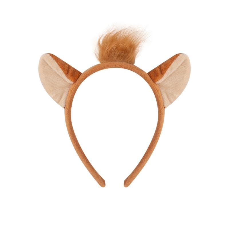 Foxes Costumes Set Foxes Ear Headbands Tail Nose Bowtie Tutu Skirt Animal Cosplay Costumes for Halloween Christmas Party