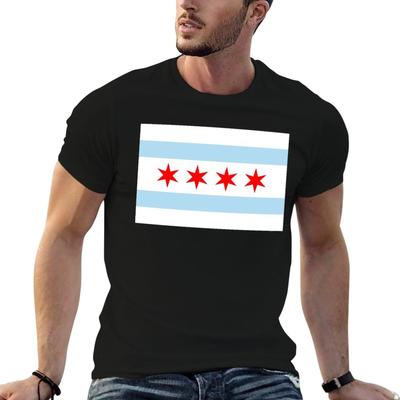Flag of Chicago T-Shirt Urban Print T-Shirt