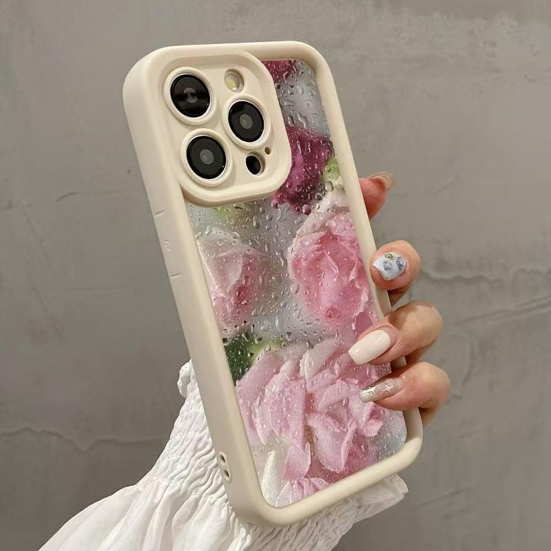 Apple iPhone 13 Pro Max Thickened Water Drop Flower Phone Case