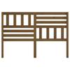 Vidaxl Bed Headboard, Brown, 126X4X100 Cm, Solid Pine Wood