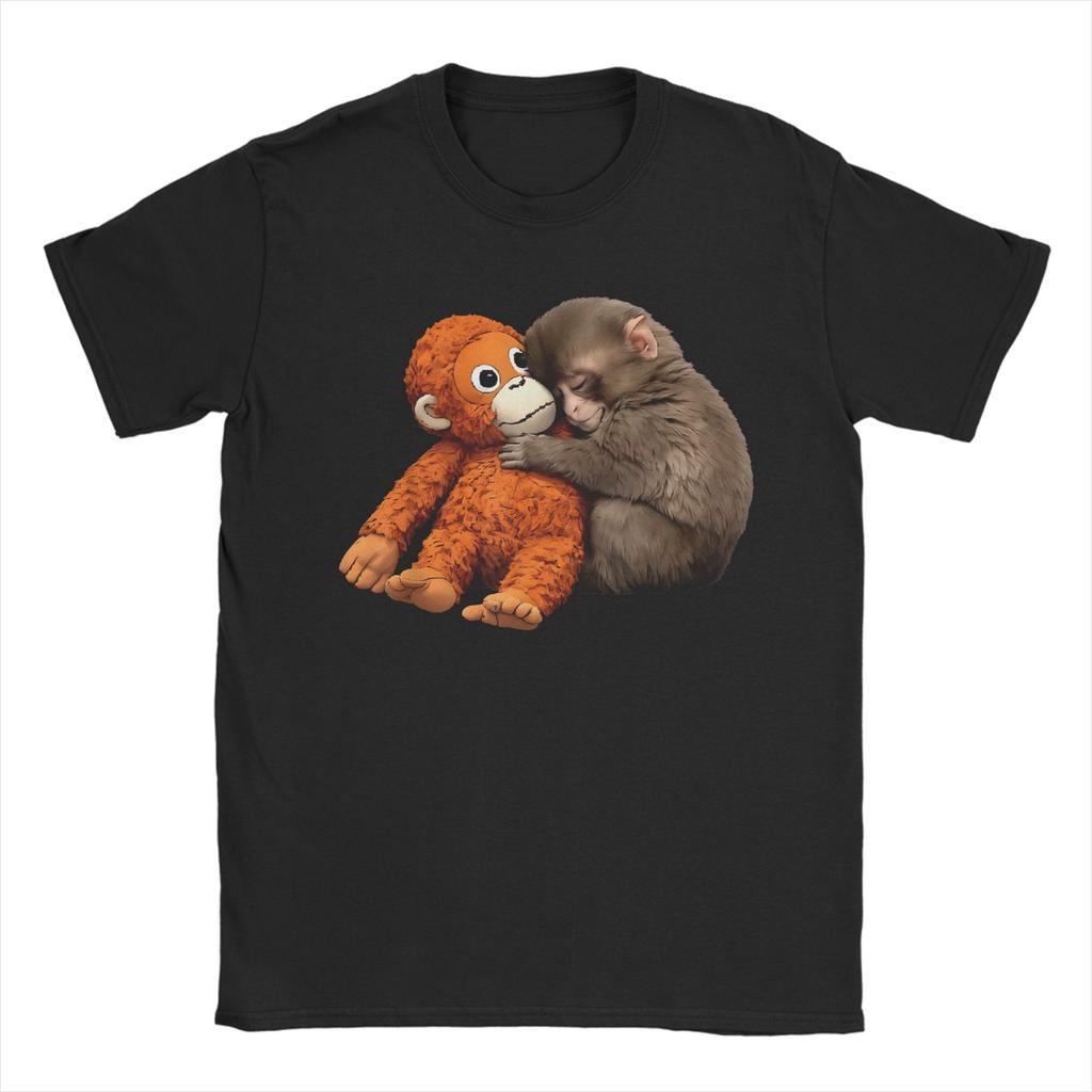 Men Punch Monkey Funny Animal T Shirt 100 Cotton Clothes Leisure Short Sleeve Crewneck Tee Shirt Gift Idea TShirts