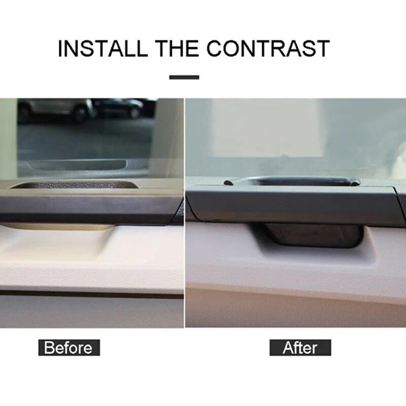 For Volkswagen Transporter (T6) Caravelle 2017 2018   Interior Accessories Front Door Storage Box Organizer Tray 2pcs