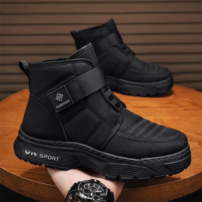 New Men's Classic Winter Fashion High Top Thick Sole Snow Shoes Comfortable Soft Sole