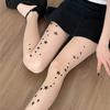 Women Sheer Tights with Pattern Star Printed Pantyhose Summer Spring Anti-Hook Girls Cute Gemoetric Pantyhose Female Thin Tight
