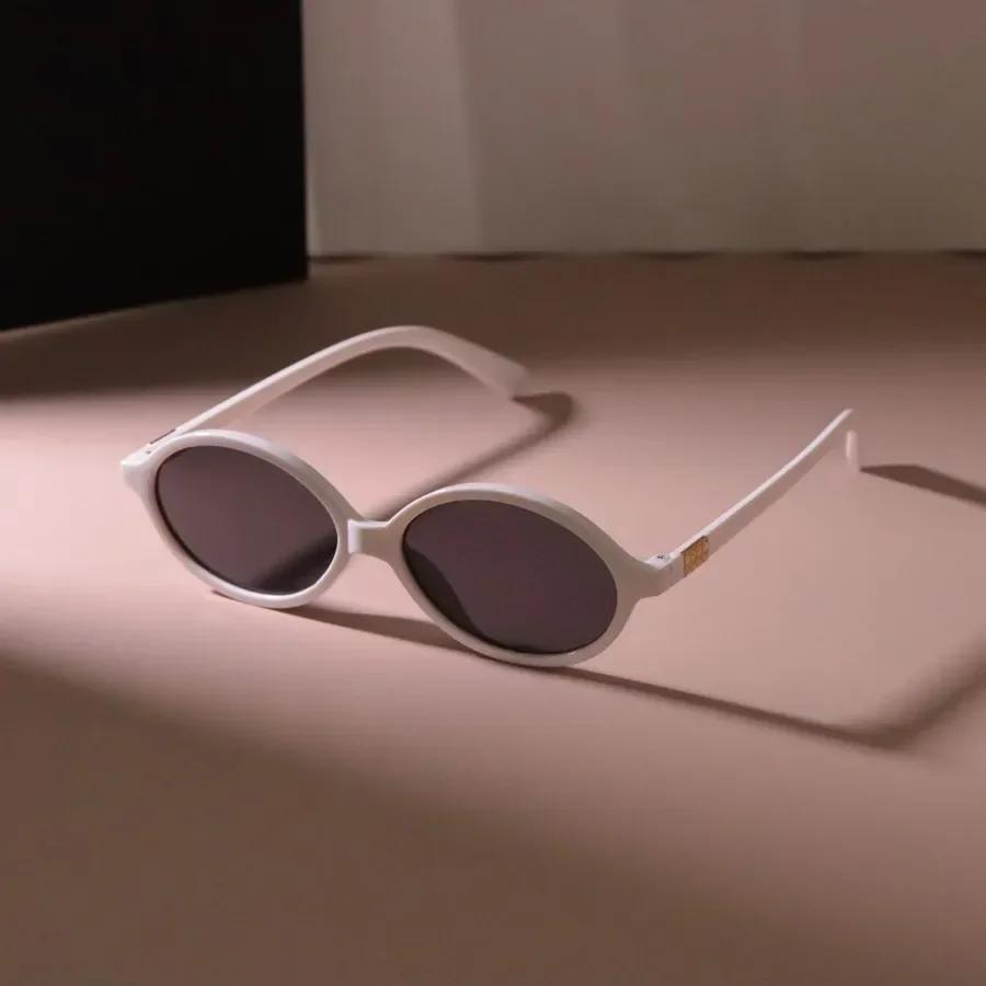 Óculos de Sol Oval Pequeno Armação Casual Mulheres Homens Óculos de Sol Feminino Cores Espelhadas Marca de Designer Moda Óculos de Luxo