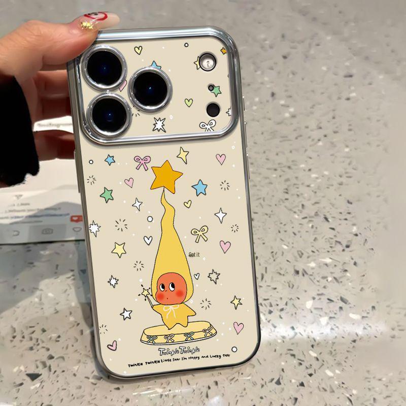 Magic Wand Star Cartoon iPhone 16 Pro Max Case - Cute Couple Style