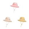 Kids Cartoon Bear Sun Hat With Quickdry Nylon Material For Beach And Vacation Outing