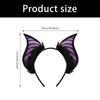 Furry Plush Bat Ear Headband For Adult Kids Cosplay Party Gathering Costume Accessories Hairhoop for Various Occasion