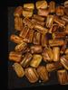 Tiger Stripe Cypress Wood Carved Pendant