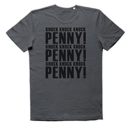 

KNOCK PENNY Jersey Door Big Bang Theory Sheldon Cooper T-SHIRT MAN L
