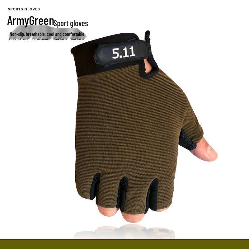 Herren Halbfinger Rutschfest Atmungsaktiv Fitness- und Radhandschuhe für Frühling/Sommer