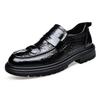 Herrenschuhe neue Herrenlederschuhe Schuhe mit weicher Sohle Freizeitherren Frühling und Herbst dicksohlige, abriebfeste Slipper 2025