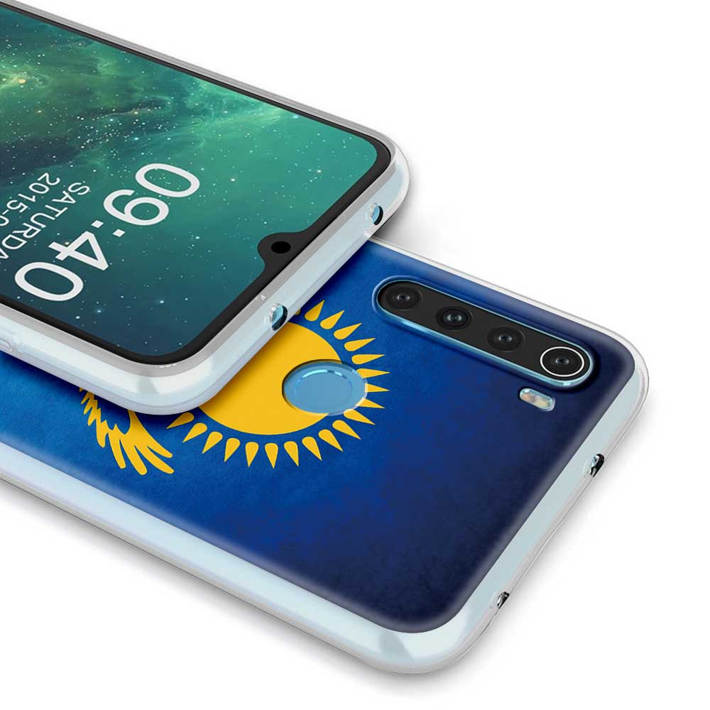 Kazakhstan Flag Case for Xiaomi Redmi Note 9s 9 8 8T 7 9C Mi Poco X3 NFC 11 9A 9T 10T Pro 7A Translucent Matte TPU Cover