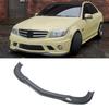 3Pcs Front Bumper Lip Spoiler Splitter Sporty Look Front Lip Spoiler Splitter Protector for C-Class W204 Pre-Facelift C63   2007 to 2010