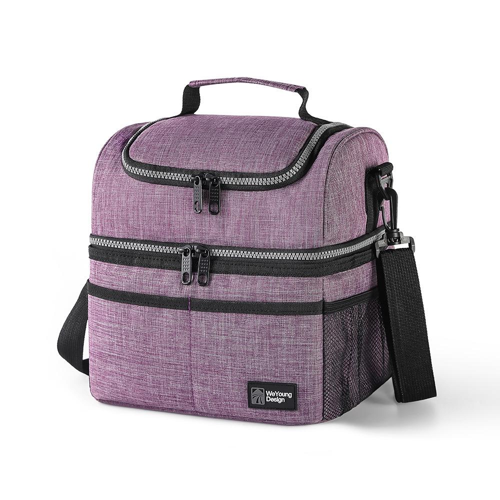 Double Layer Insulated Lunch Bag: Thickened, Fresh-Keeping Bento Bag for Outdoor Picnic