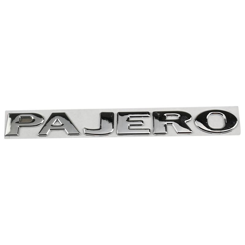 

Car Metal Rear Trunk Side Door Letters Words Logo Badge Emblem Decals Sticker For Mitsubishi PAJERO Styling Auto Accessories
