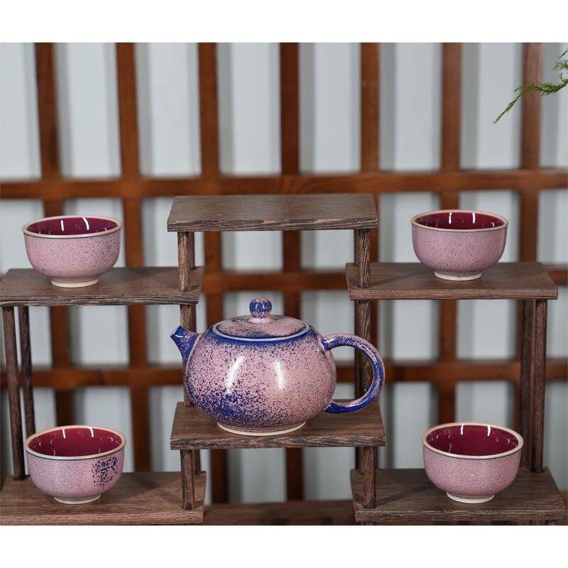 Handmade Jun Porcelain Xishi Teapot Set