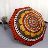 1pc Mandala Pattern Automatic Folding Umbrella - Compact 8-Rib Design, Durable Plastic & Iron, Lightweight for Outdoor Daily Use024