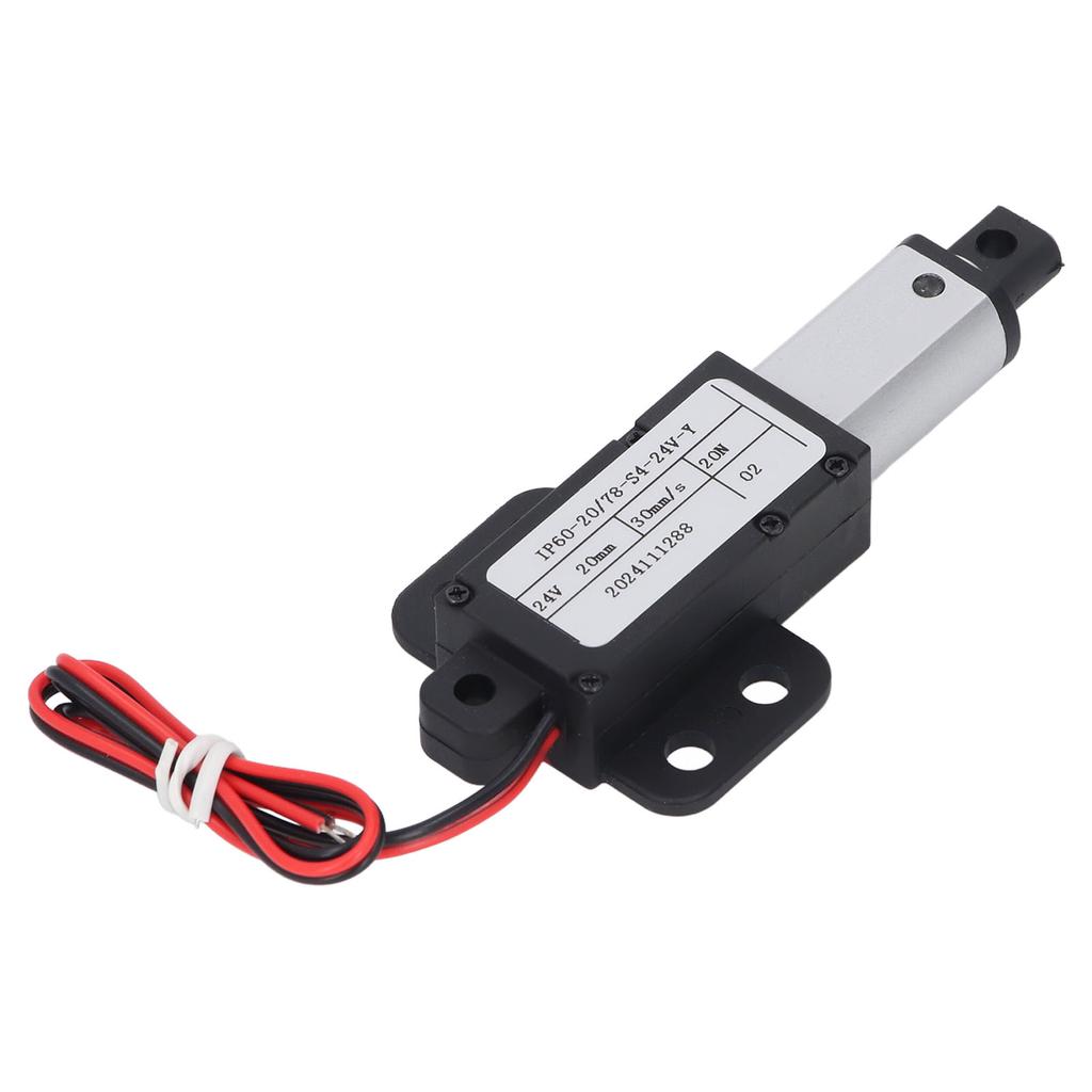Mini elektrický lineární aktuátor 24V 20mm zdvih 20N 30mms Vodotěsný lineární aktuátor pro stroje