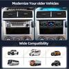 2026 Portable 1 Din Car Radio MP3 Player Touch Screen Auto Radio in-dash Bluetooth USB/SD/AUX-IN Colorful Lights DSP with Voice Assistant Time Display