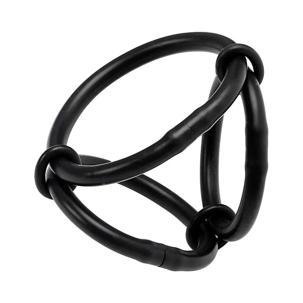 Premium Silicone Strap Loop Rings Adjustable Cock Testicle Sex Toys for Men Couples