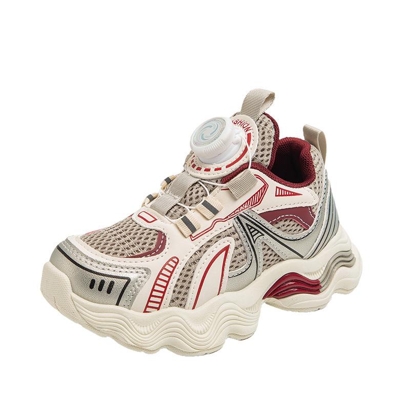 2025 new school children's shoes mesh girls spring sports shoes soft sole boys dad breathable running