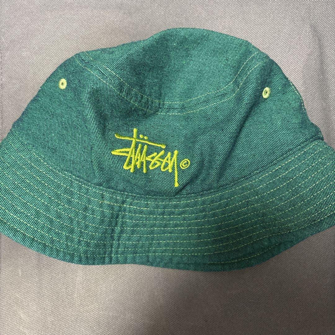 

[Б/У] Панама Stussy Зеленая GOOD VIBES