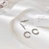 No Piercings, Twist Line, Twist Earbone Clip, Earrings, Simple Personalized Line Design, Curved One-Word Geometric Earclip Ins