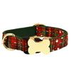Pet Dog Collar With Printed Design And Bone Decoration For Small Medium Large Pets