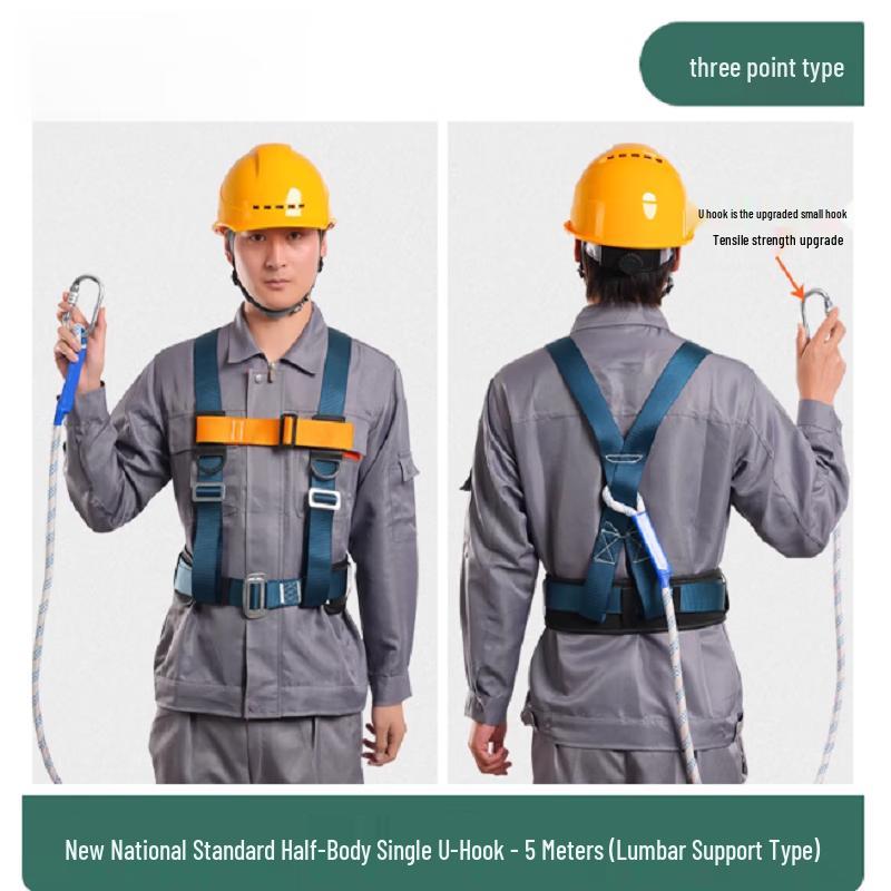 OLOMM Five-Point Safety Harness for High-Altitude Work