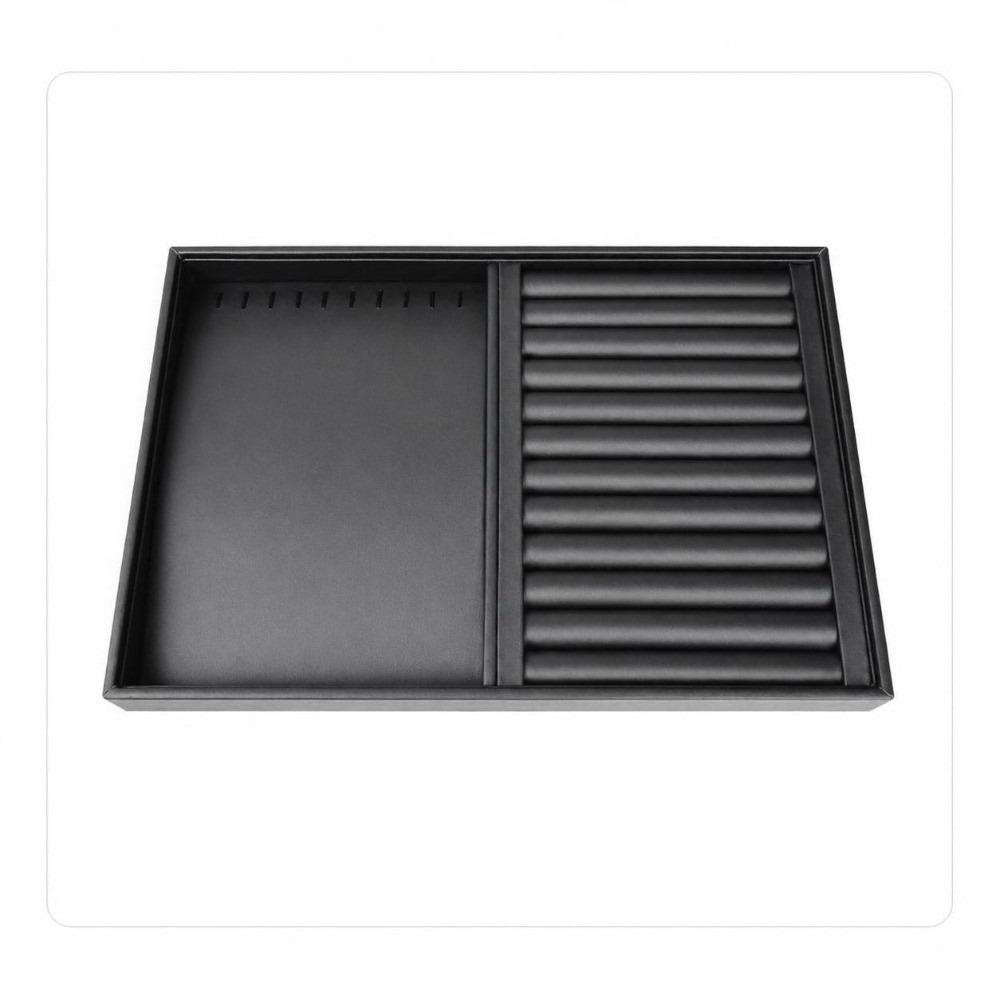 Stackable Jewelry Storage Organizer Black Necklace Storage Rack New Jewelry Display Tray Earrings