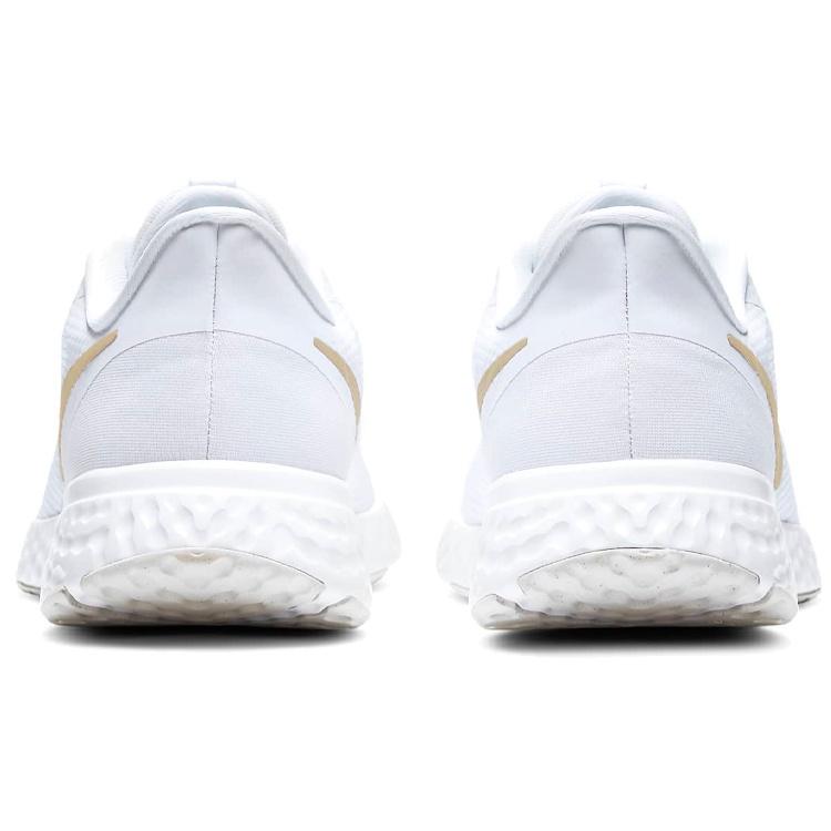 (WMNS) Nike Revolution 5 White/Gold Women's BQ3207-108