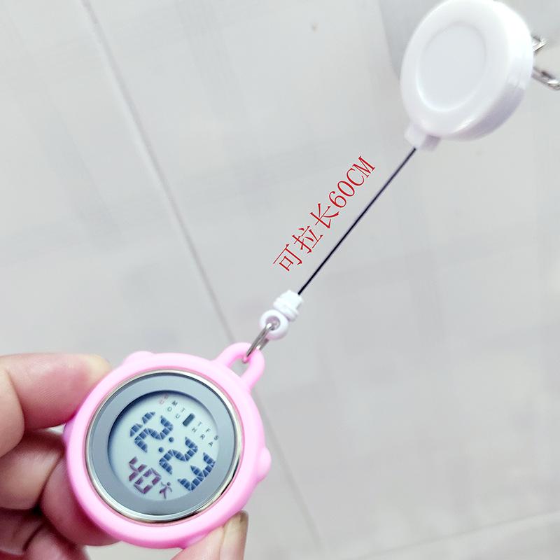 Luminous Retractable Clip-On Nurse Watch for Medical Professionals