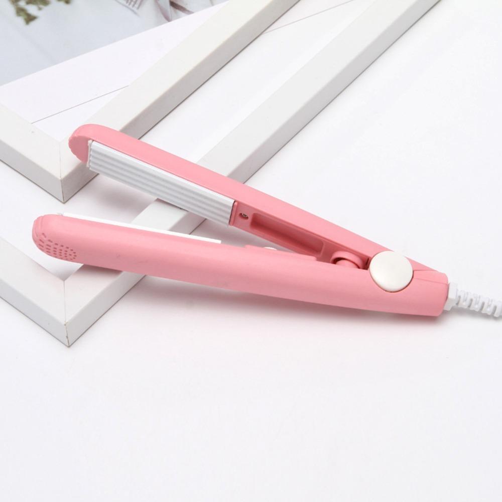 2 in 1 Hair Straightener Mini Curling Iron Portable Hair Curler  for Short Hair Fine Hair