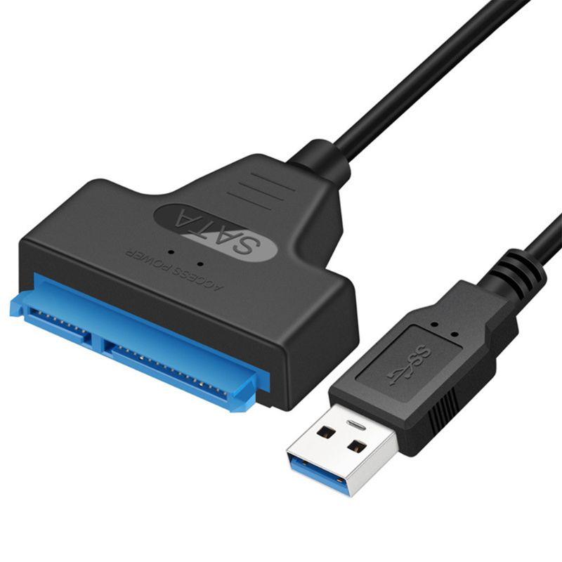 Sata to USB Cable USB 3.0/2.0/Type C to 2.5” Sata Hard Drive Adapter - External Converter for SSD/HDD Data Transfer