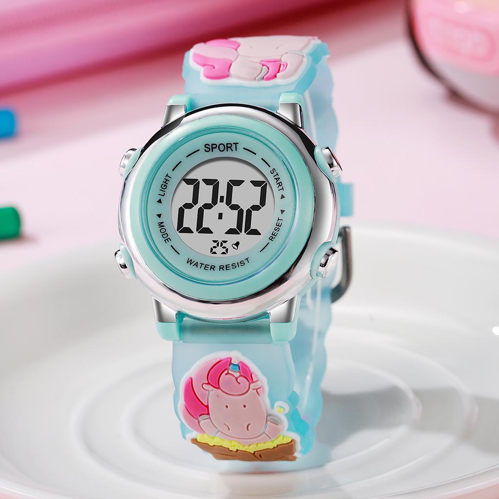New silicone strap cartoon watch luminous glow watch student edition graduation season