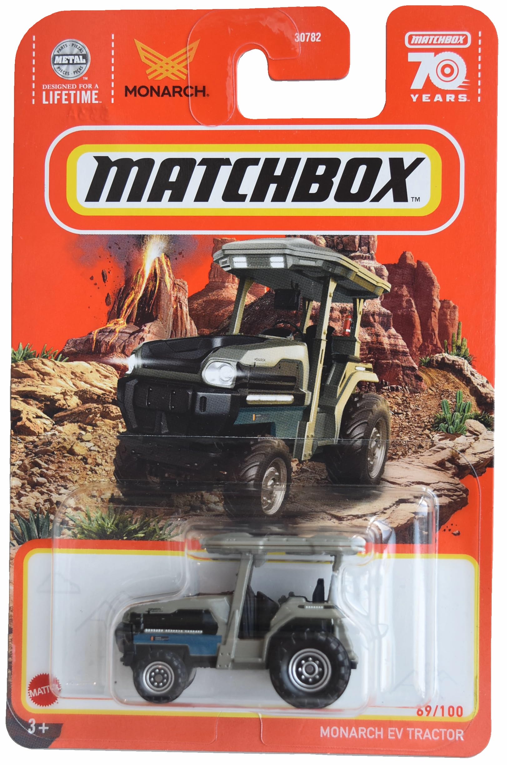 

Matchbox Monarch EV Трактор 70 69100 [Серебристый]